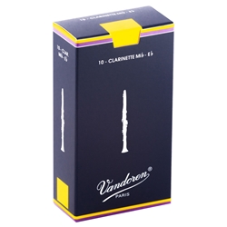 Vandoren Clarinet Reeds Traditional #1.5 Box of 10