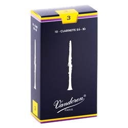 Vandoren Clarinet Reeds Traditional #3 Box of 10