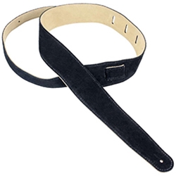 Henry Heller HBS25BLK 2.5" Basic Suede Guitar Strap Black