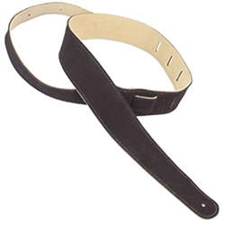 Henry Heller HBS2CHC 2" Basic Suede Guitar Strap Chocolate