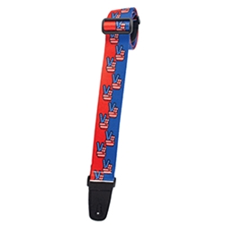 Henry Heller HSUB264 2 Sublimation Design Strap American Peace Sign