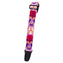 Henry Heller HSUB266 Nylon Series - Artist Sublimation Tie Dye  Guitar Strap