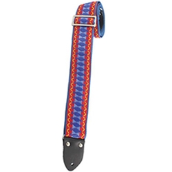 Henry Heller HAF206 Vintage Woven Guitar Strap Dlx Ends
