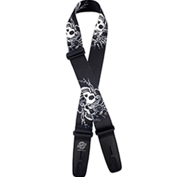 Henry Heller LIS108S19 Lock-It Straps Series - Plush Poly Medusa Guitar Strap