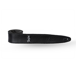 TAYLOR 410225 Taylor Strap Black Leather Suede Back Silver Logo 2.5in