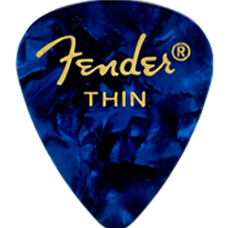 FENDER 1980351702 Celluloid Pick Pack Blue Moto Thin