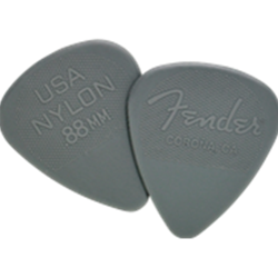 FENDER 986351850 Nylon Picks 351 Shape 0.88mm 12-Count Pick Pack Dark Gray