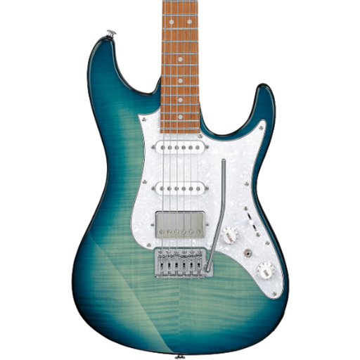 IBANEZ AZ22S1FTXB AZ22S1F Electric Guitar - Transparent Turquoise Burst