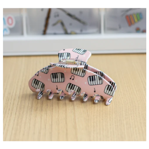 Musically Minted CLW0001 Pink Pianos Claw Clip