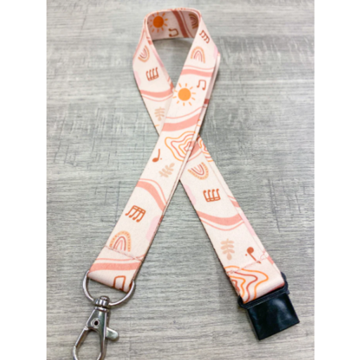 Musically Minted LAN0013 Music Boho Lanyard