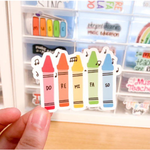 Musically Minted STK0006 Solfege Crayons Sticker