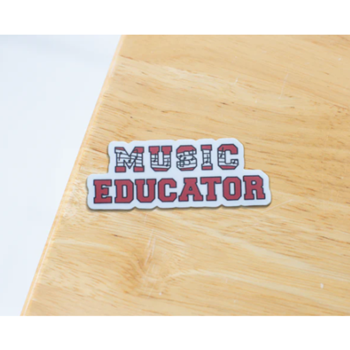 Musically Minted STK0025 Music Educator Sticker (Red)