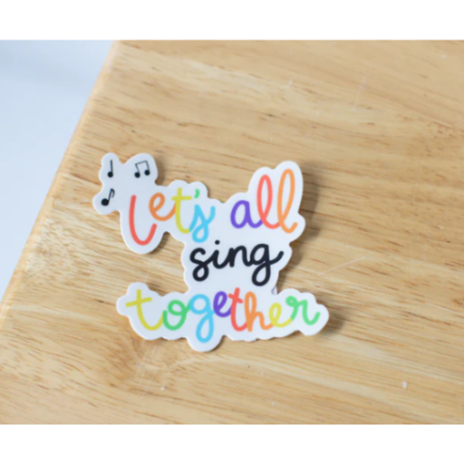 Musically Minted STK0089 Let's All Sing Together Sticker
