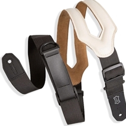 Levys Leathers MRHSSCRM 3 inch Wide Ergonomic RipChord™ Guitar Strap