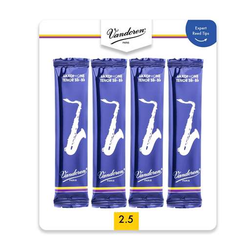 VANDOREN V4SRT Reed Subscription Vandoren Tenor Sax Reed - Card of 4