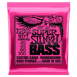 Ernie Ball Super Slinky Bass Guitar Strings Nickel Wound 45-100