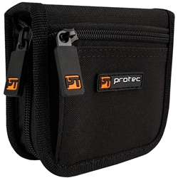 Pro Tec Trombone Mouthpiece Pouch Nylon Black 2 piece