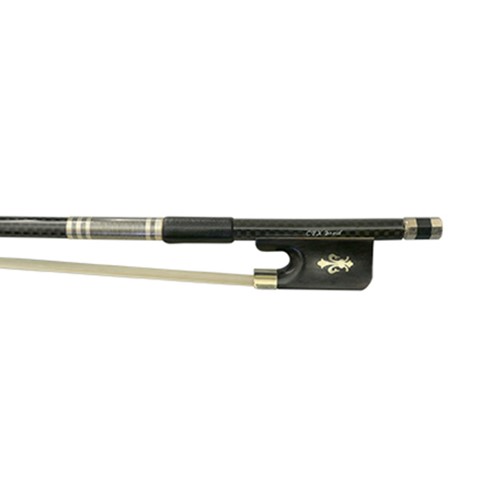 Gatchell Cello Bow 4/4 Braided Carbon Fiber Ebony Black