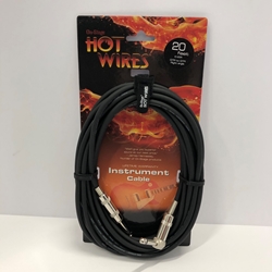 Hot Wire 20' Instrument Cable Right Angle