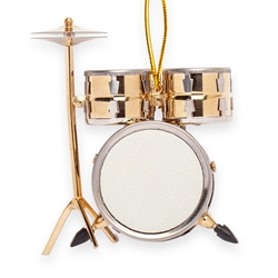 Albert Elovitz Ornament - Drum Set Gold