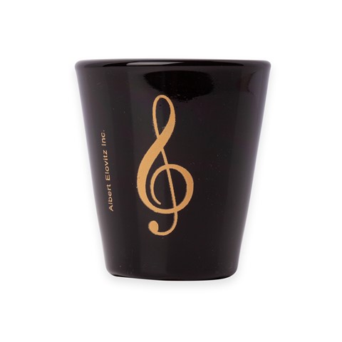 Albert Elovitz Shot Glass - Black/Gold