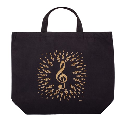 Music Gifts Tote Bag Bursting G Clef