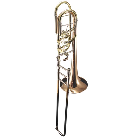 Greenhoe GC5-3R-TIS Bass Trombone with Independent Valves, Two-piece Red Brass Bell with Unsoldered Rim, and Tuning-in-Slide