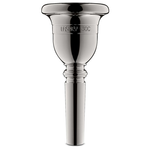 Laskey Classic Tuba Mouthpiece, 30C, American Shank, Silver Plated