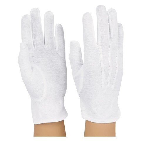 StylePlus White Cotton Marching Glove